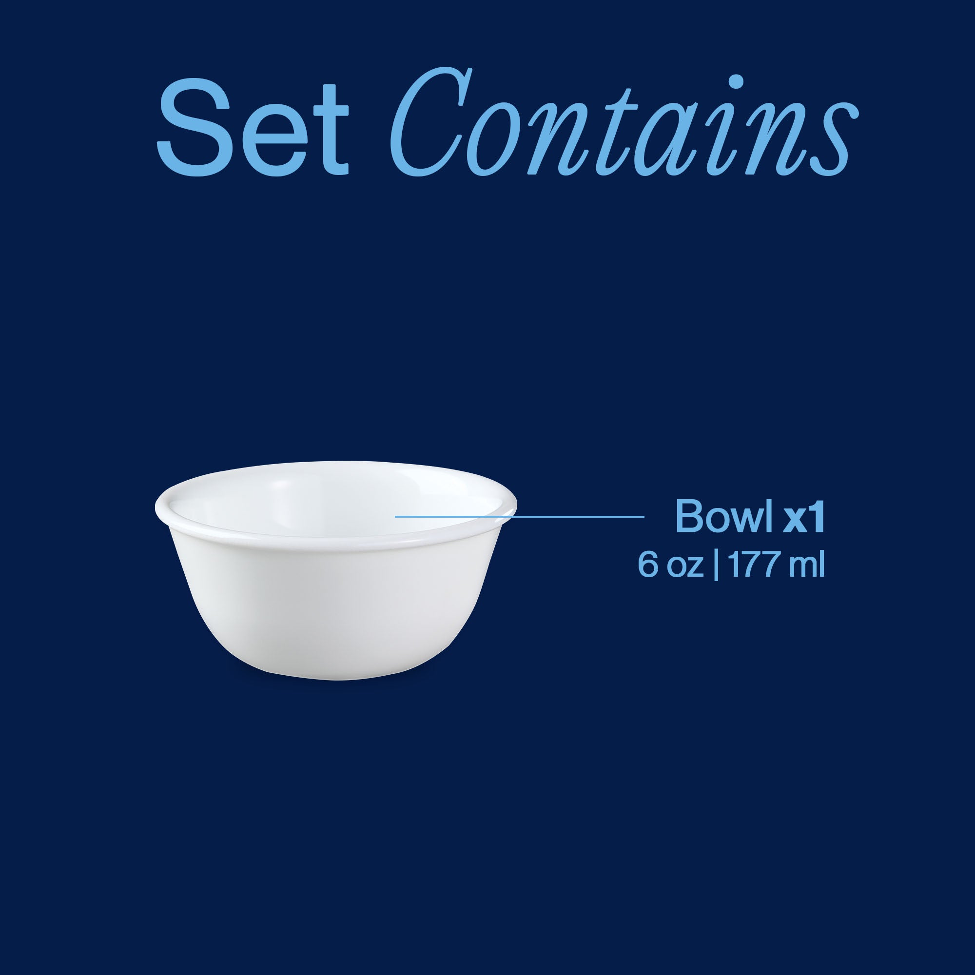 Corelle® Winter Frost White 6-ounce Mini Dip Bowl - Image 3