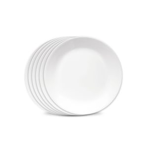 Corelle® Winter Frost White 8.5 Salad Plates. 6-pack