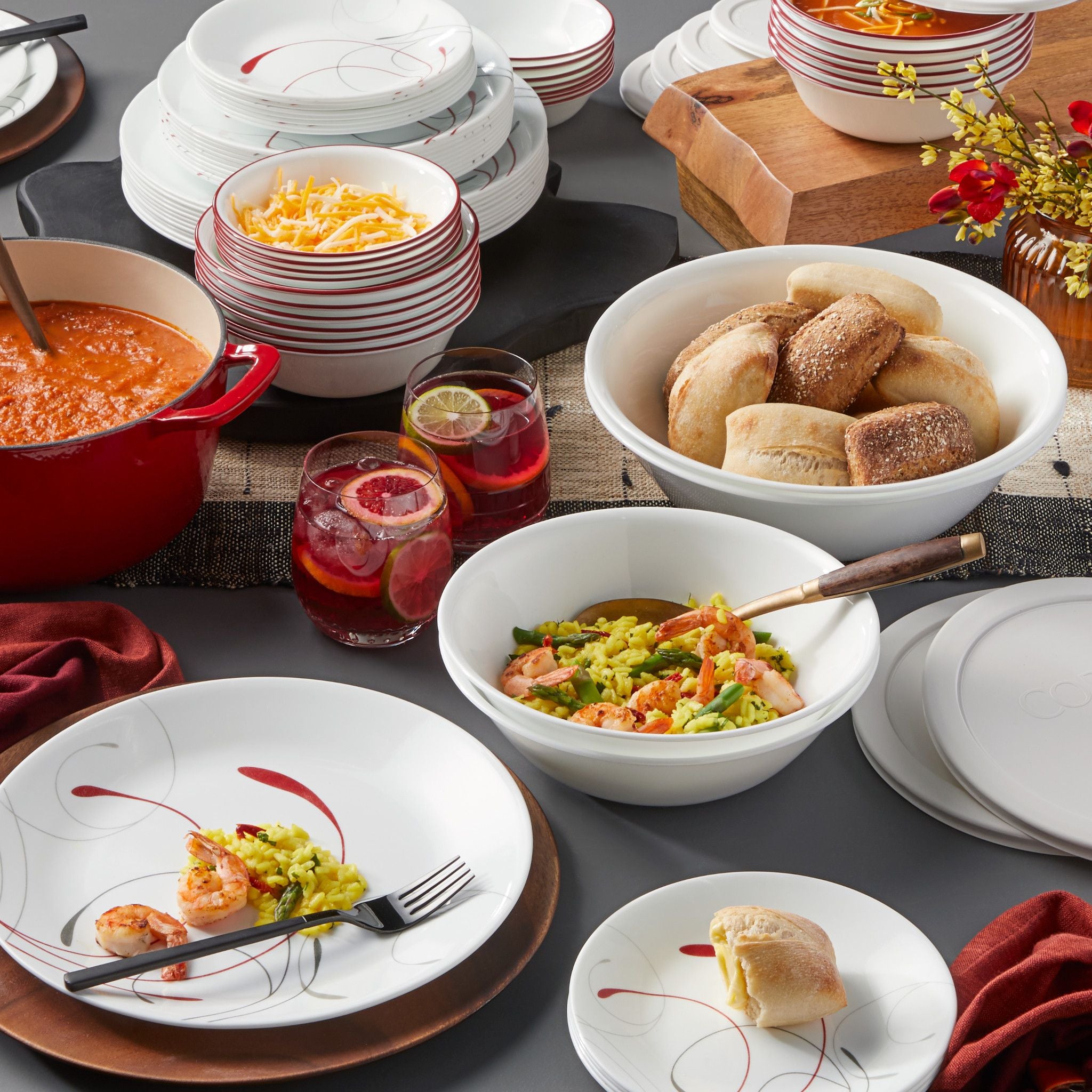 Corelle® Classic Splendor 78-piece Dinnerware Set. Service for 12 - Image 3