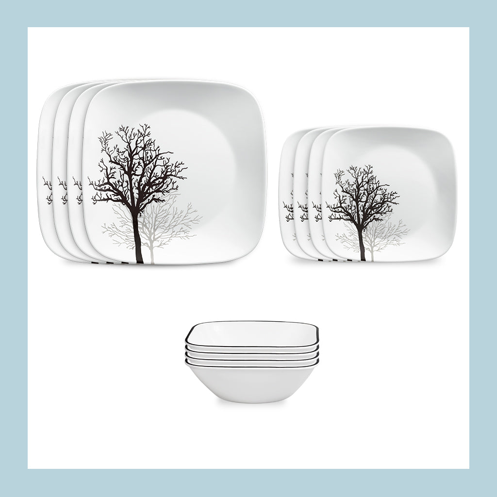 Corelle® Timber Shadows 18-piece Dinnerware Set. Service for 6 - Image 3