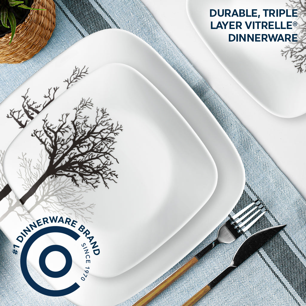 Corelle® Timber Shadows 18-piece Dinnerware Set. Service for 6 - Image 2
