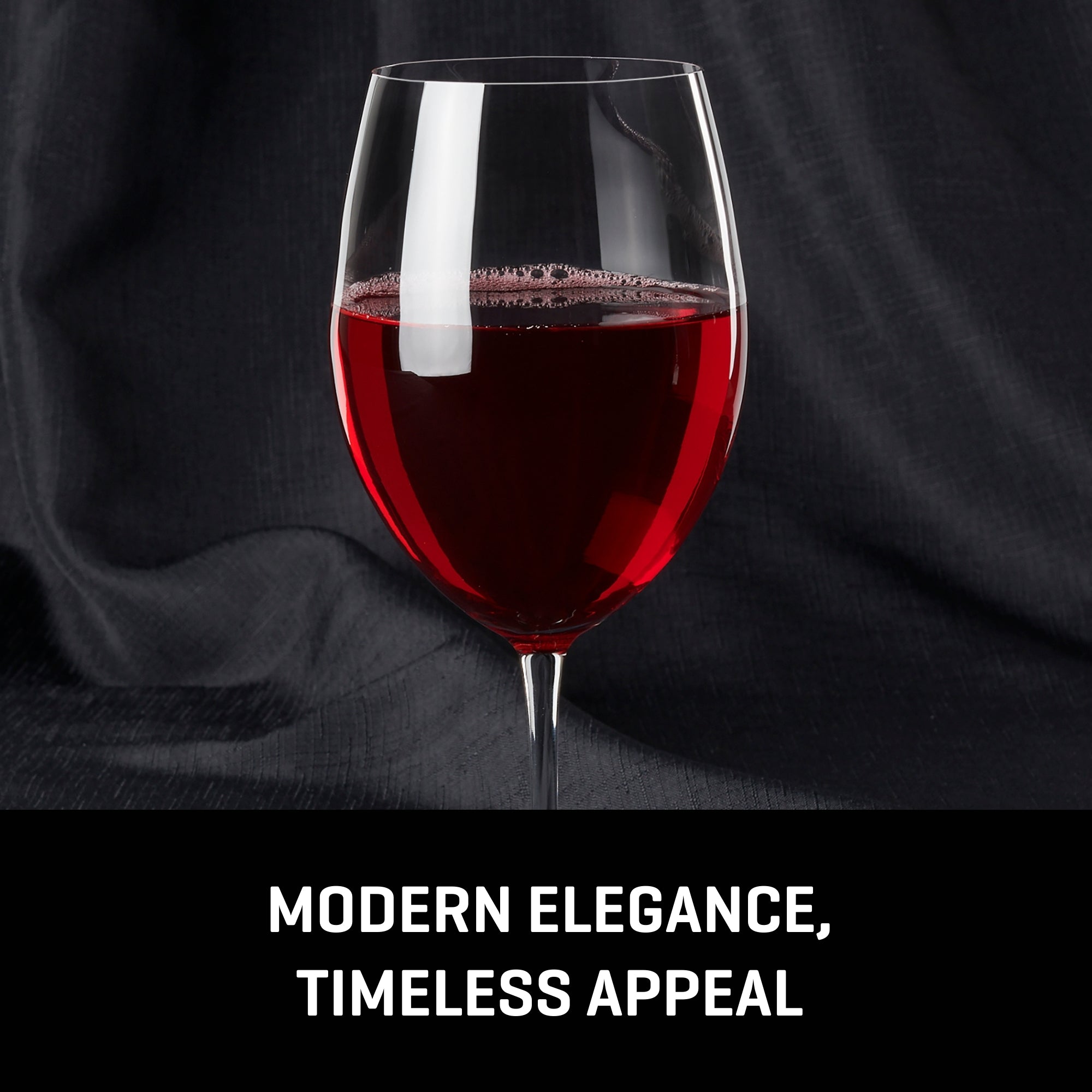 Lucaris Bangkok Bliss Bordeaux Glasses (4-Pieces). 25-ounce. Dishwasher Safe. Lead-free Crystalline - Image 2