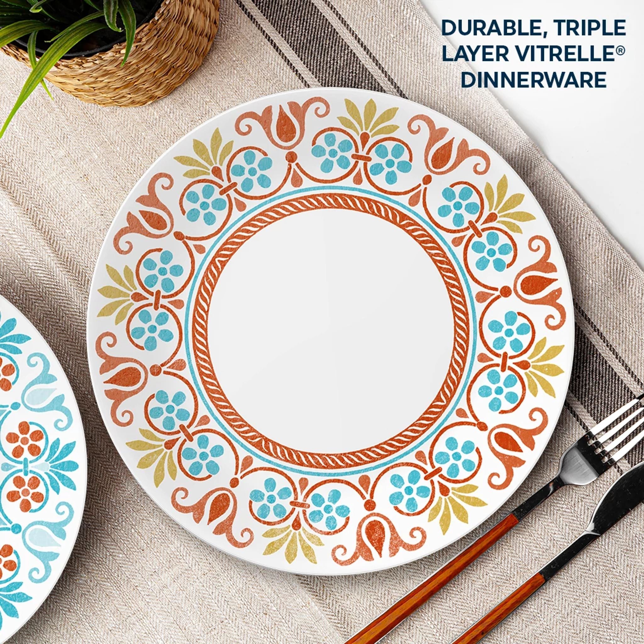 Corelle® Global Collection Terracotta Dreams 12-piece Dinnerware Set. Service for 4 - Image 5
