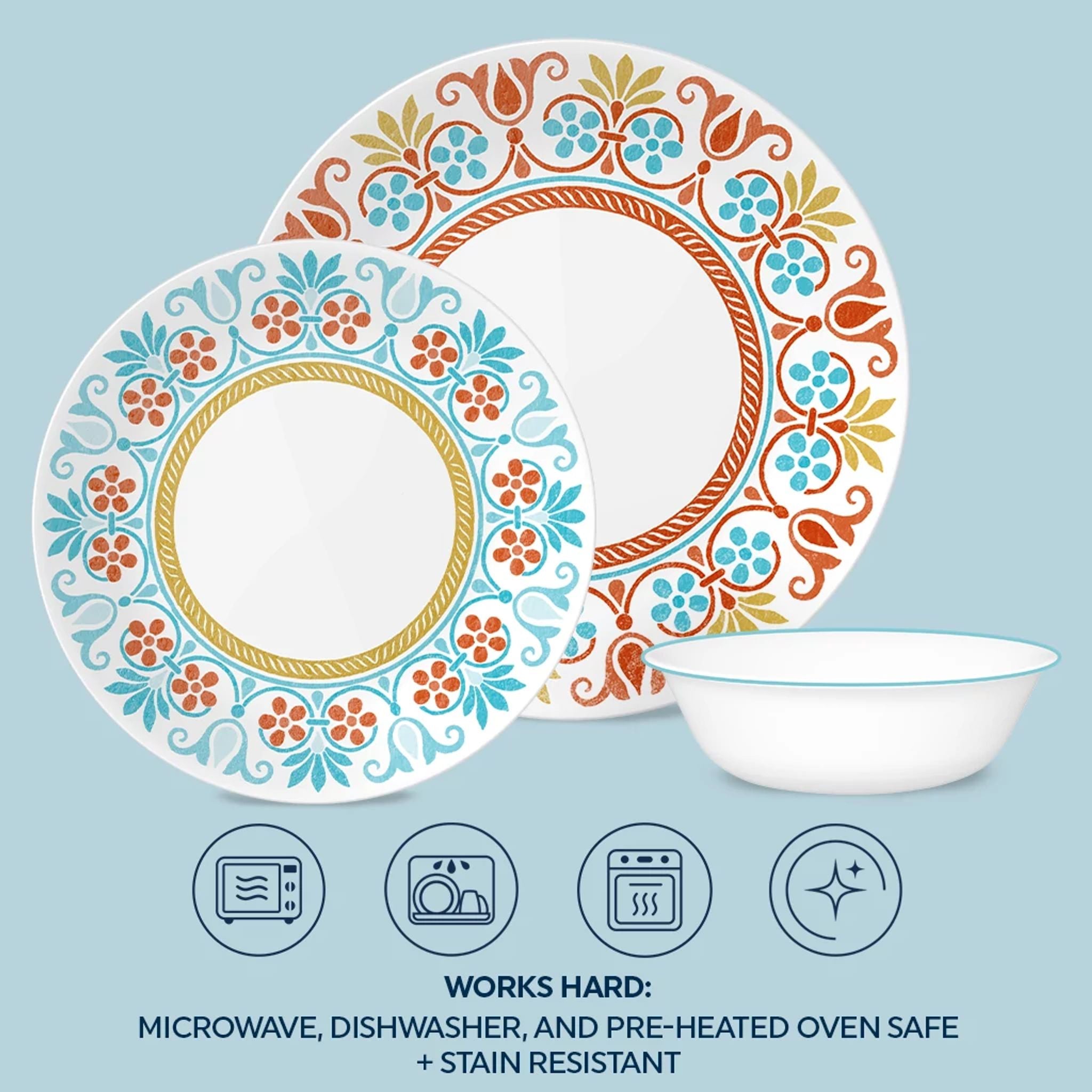Corelle® Global Collection Terracotta Dreams 12-piece Dinnerware Set. Service for 4 - Image 4