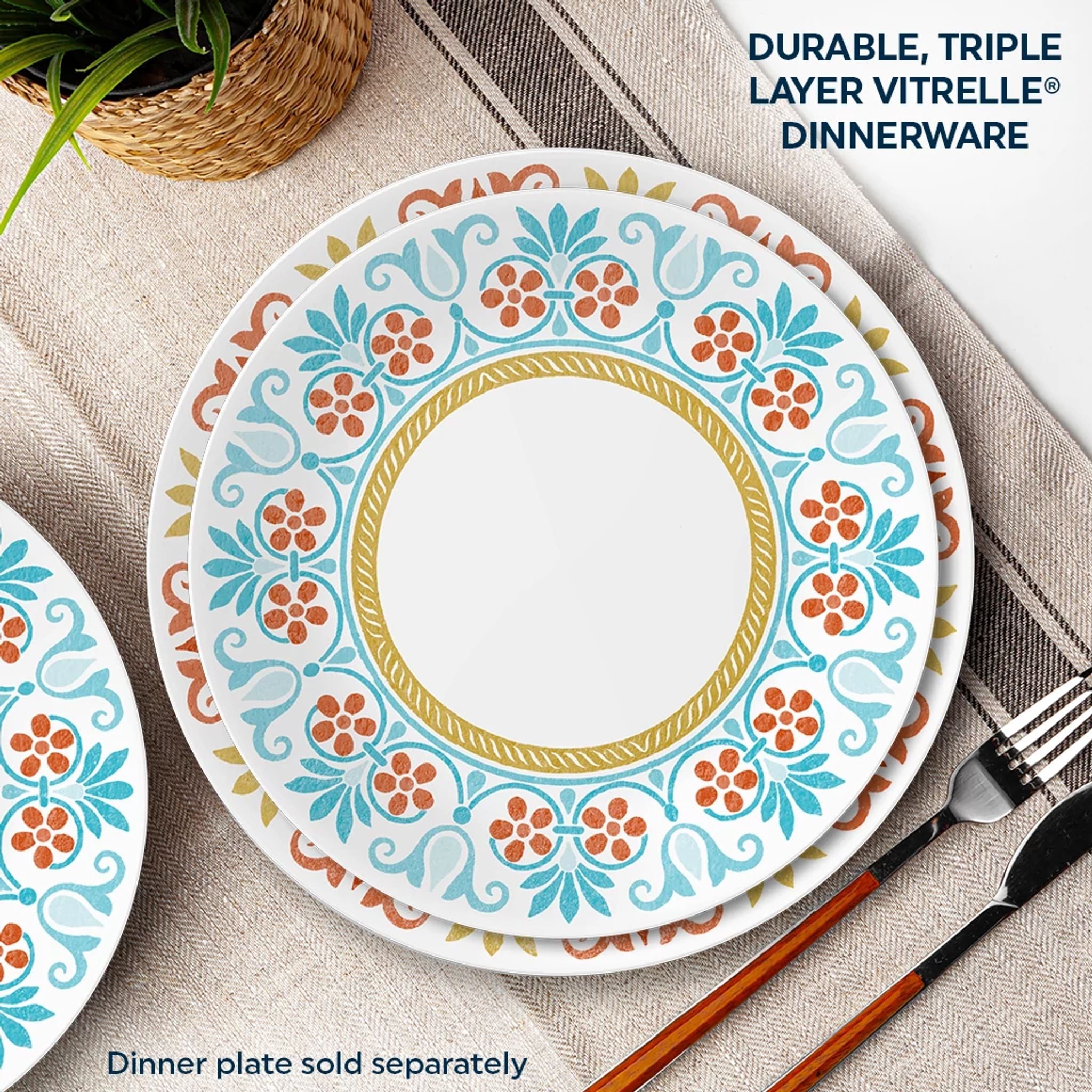 Corelle® Global Collection Terracotta Dreams 8.5 Salad Plate - Image 2