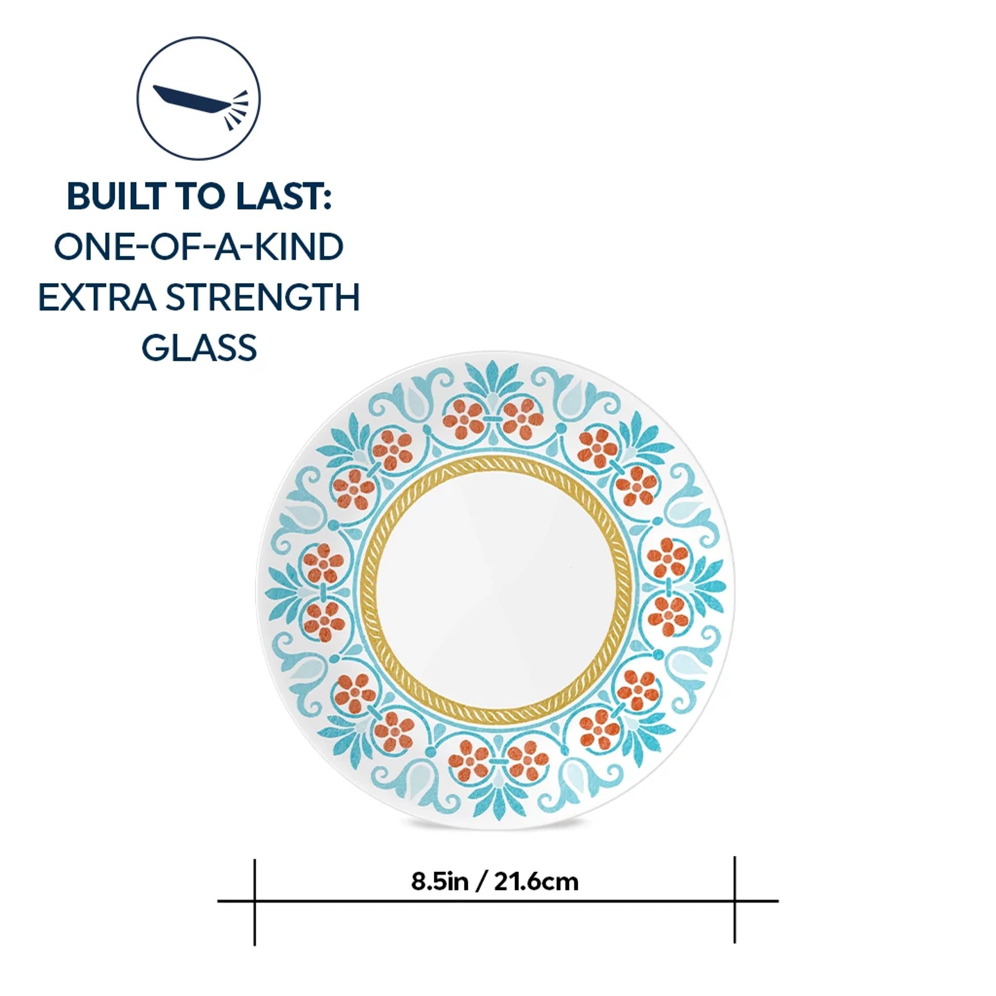 Corelle® Global Collection Terracotta Dreams. 8.5 Salad Plates. 6-pack - Image 5