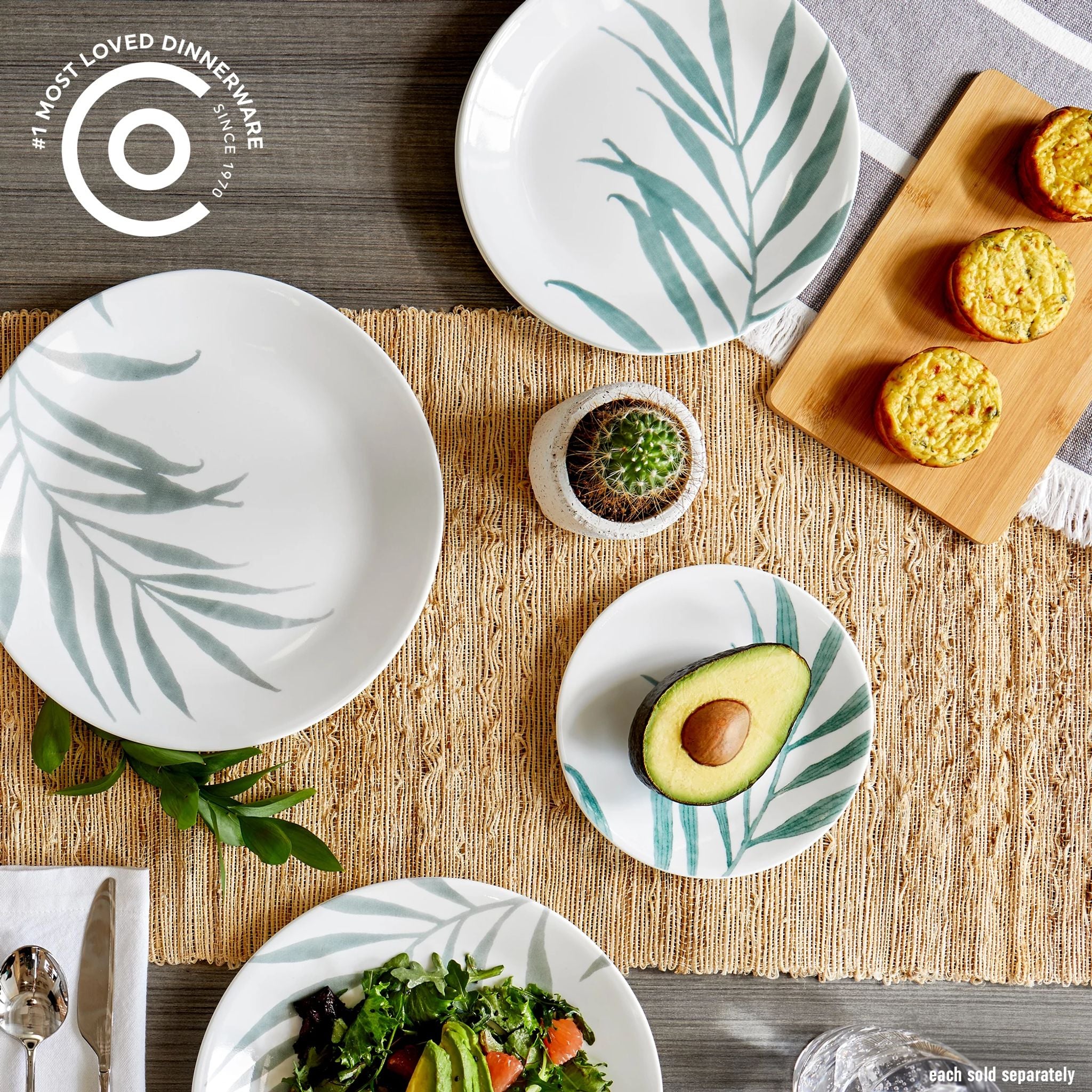 Corelle® Solar Print 6.75 Appetizer Plate. EXCLUSIVE - Image 2