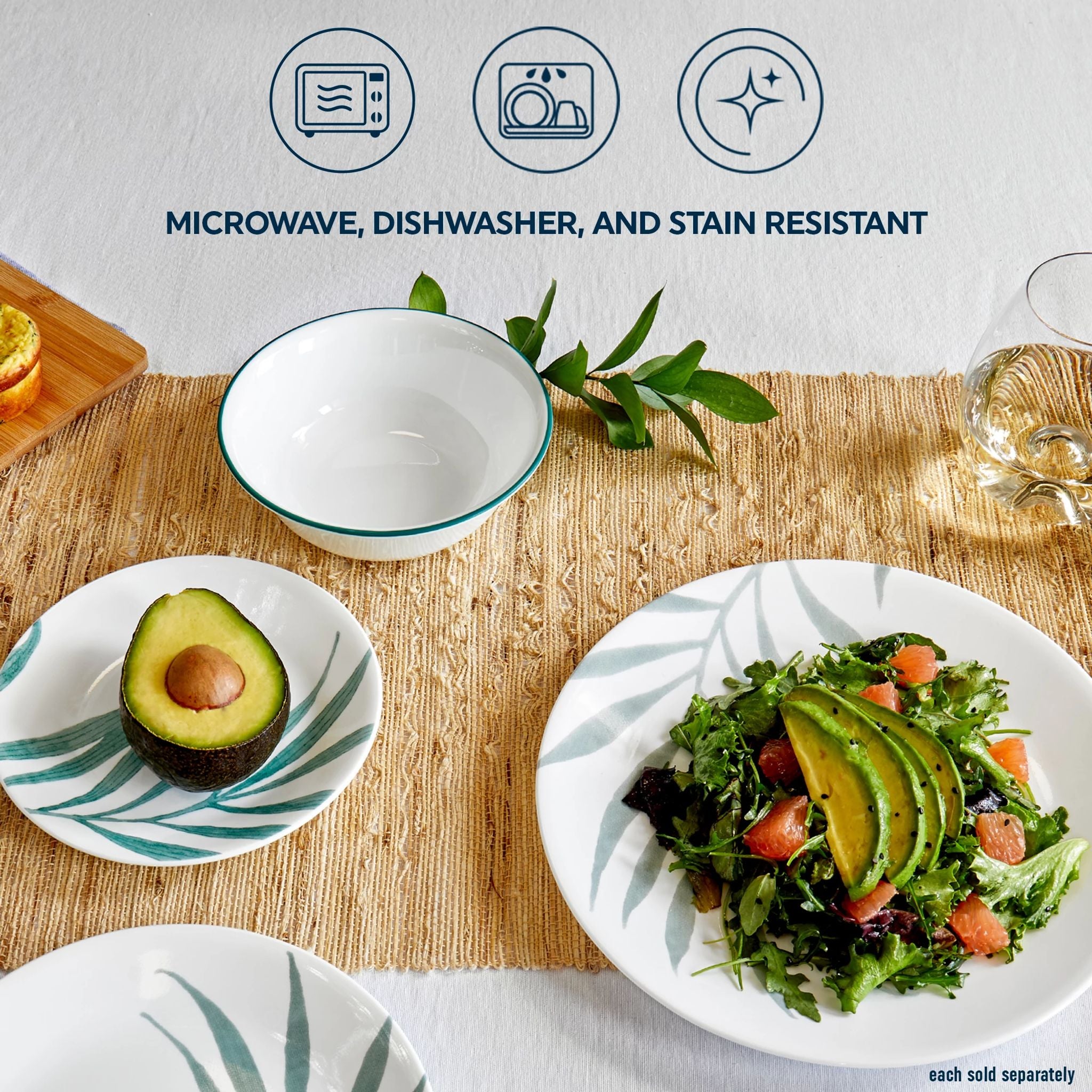 Corelle® Solar Print 6.75 Appetizer Plate. EXCLUSIVE - Image 3