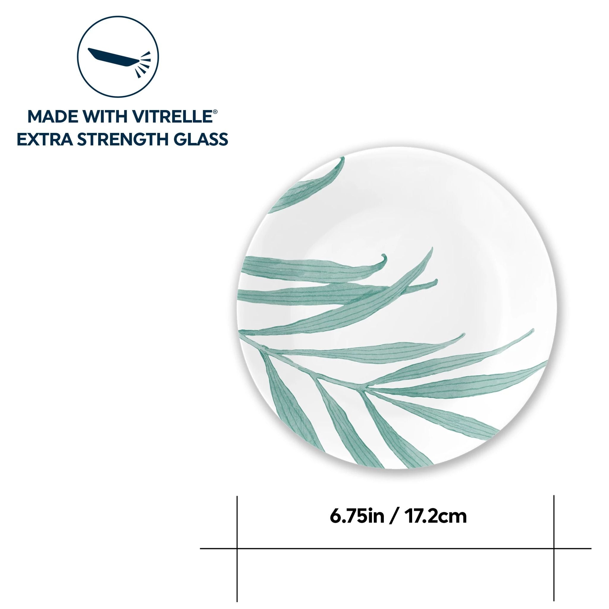 Corelle® Solar Print 6.75 Appetizer Plate. EXCLUSIVE - Image 4