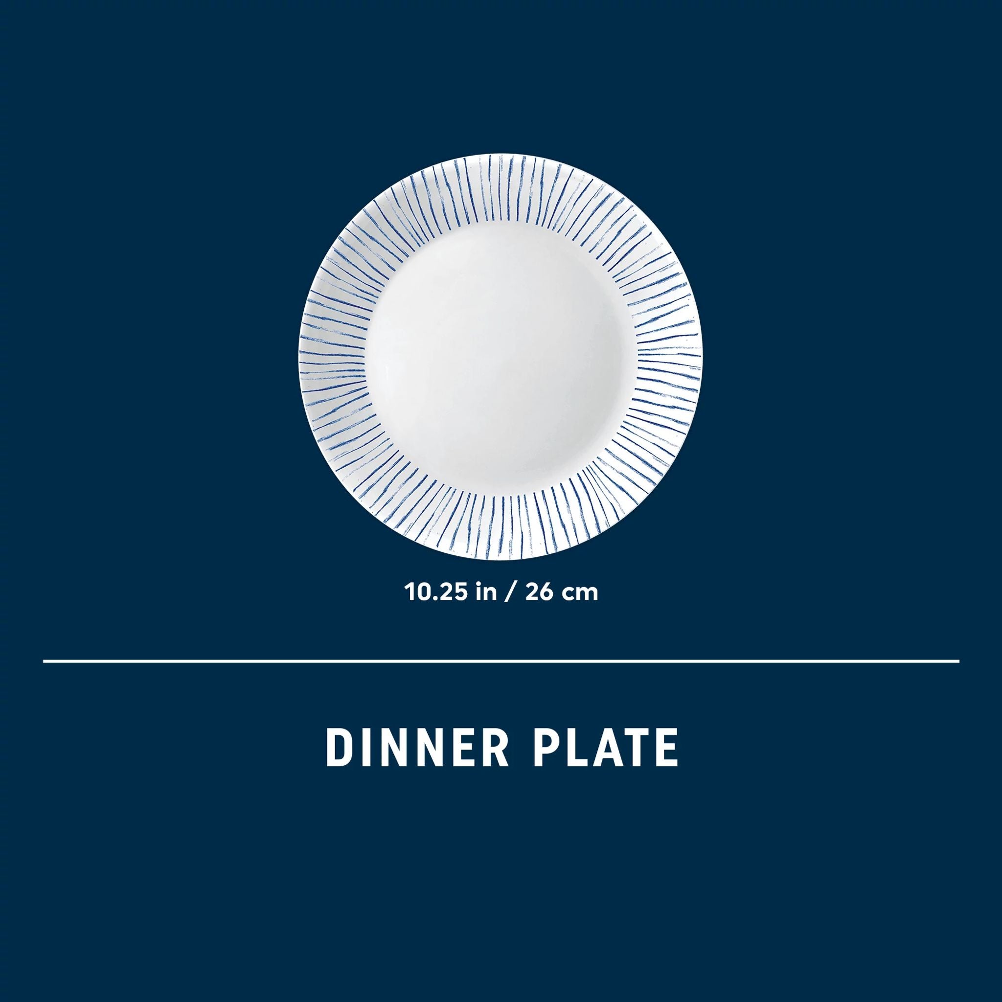 Corelle® Botanical Stripes 10.25 Dinner Plate. 6 pack - Image 3