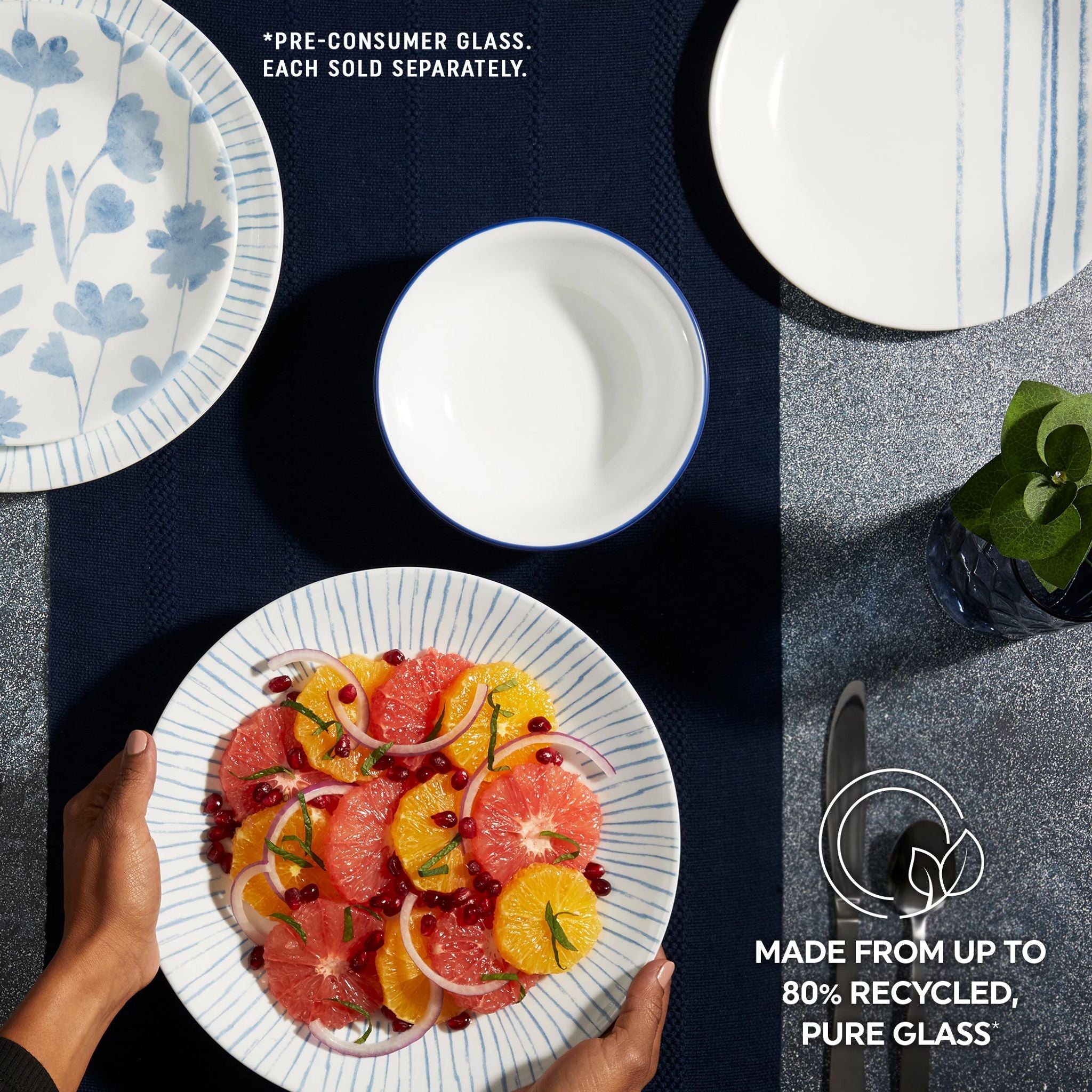 Corelle® Botanical Stripes 10.25 Dinner Plate. 6 pack - Image 6
