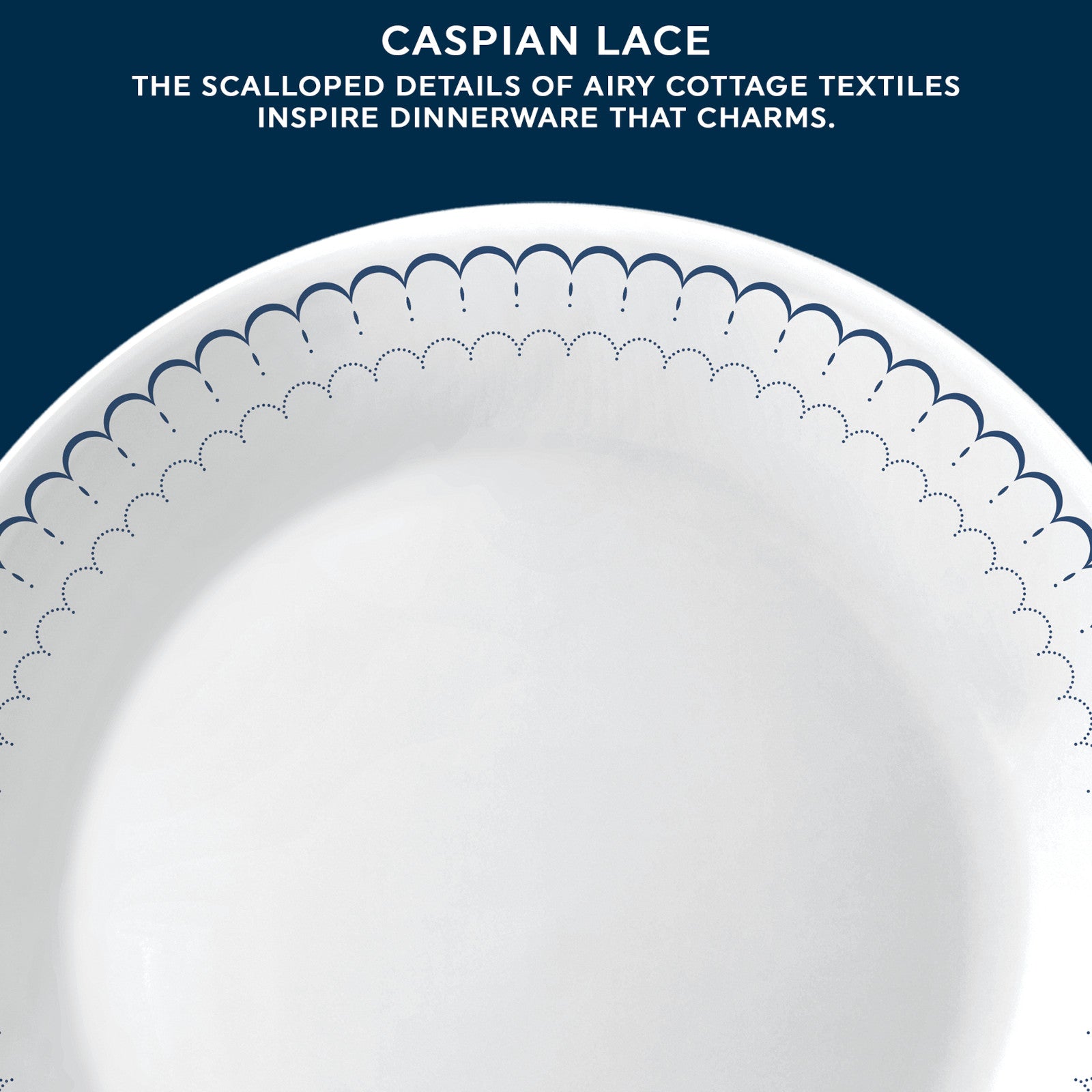 Corelle® Caspian Lace 66-piece Dinnerware Set. Service for 12 - Image 3