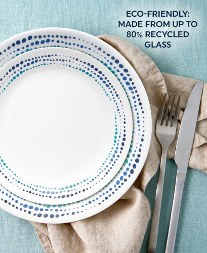 Corelle® Ocean Blues 12-piece Dinnerware Set. Service for 4 - Image 2