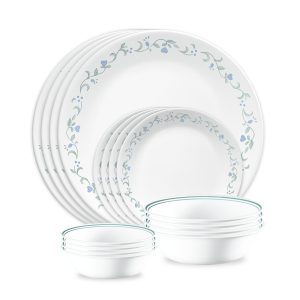 Corelle® Country Cottage 16-piece Mugless Dinnerware Set. Service for 4