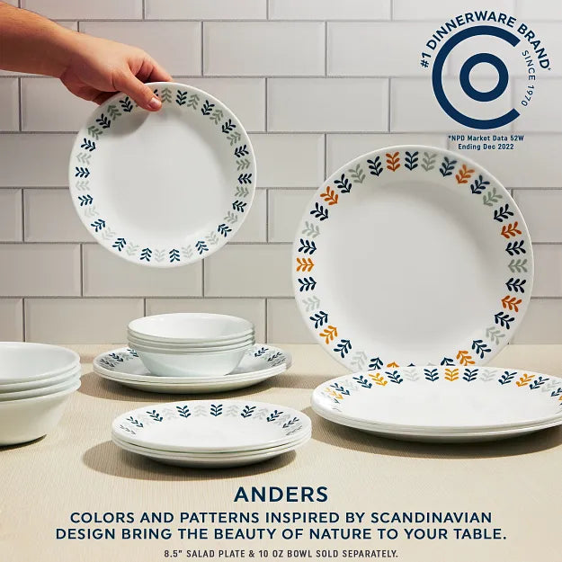 Corelle® Anders 18-piece Dinnerware Set. Service for 6 - Image 3