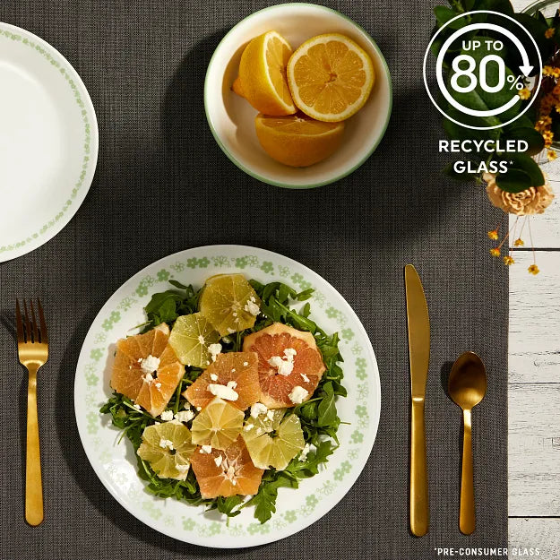 Corelle® Spring Blossom Green 12-piece Dinnerware Set. Service for 4 - Image 5
