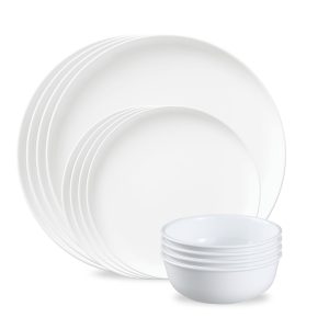 Corelle® Modern Rounds 12-piece Dinnerware Set. Service for 4