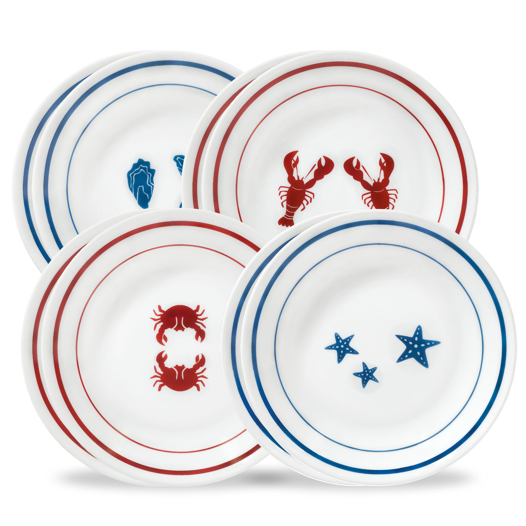Corelle® Rockland Harbor 6.75 Appetizer Plate. 8-pack