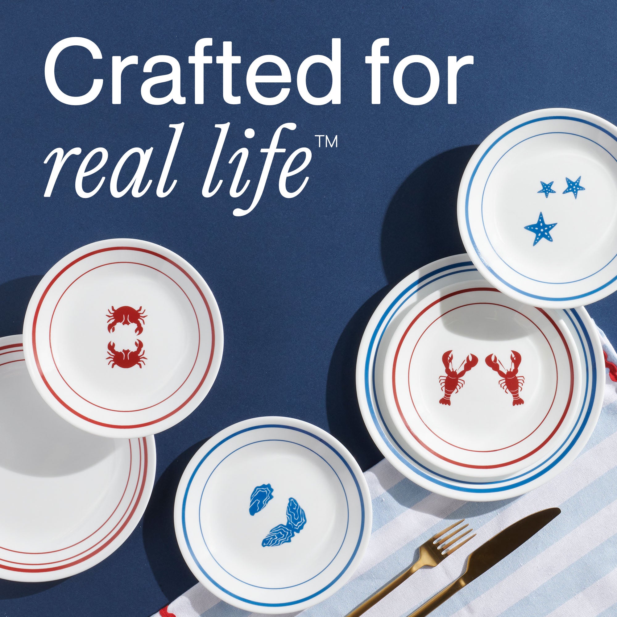 Corelle® Rockland Harbor 6.75 Appetizer Plate. 8-pack - Image 7